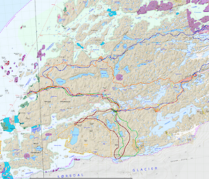 Map of the area