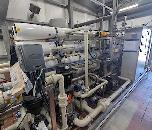 Mechanical equipment made up of a series of pipes