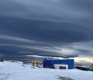 Image of cloudy sky called 'Altostratus Lenticularis'.
