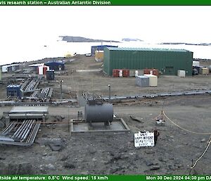 A photo snapshot of some of the station buildings
