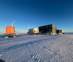 Wilkins airport buildings capable of being moved with a large tractor