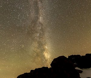 The night sky in Antarctica