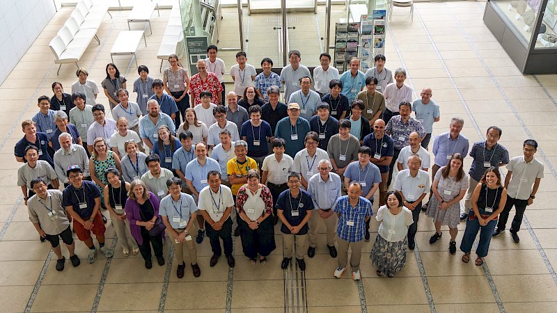 A group of Australian and Japanese scientists pose for a group photo