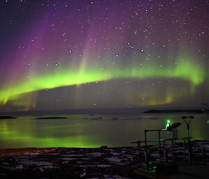 aurora in the night sky