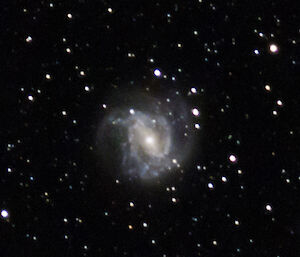 A pinwheel-shaped galaxy