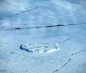 Aerial view of sea ice