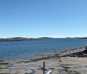 View of the bay off Mawson station.