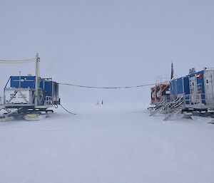 The station in a snow storm